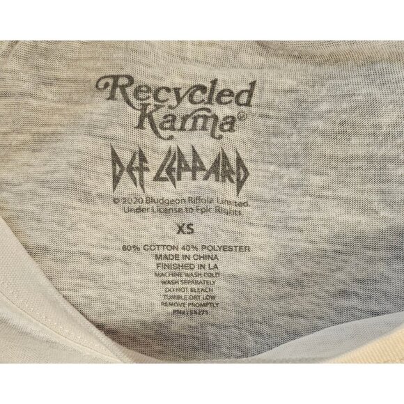 Def Leppard Upcycled Flannel Shirt M-L - Picture 5 of 7